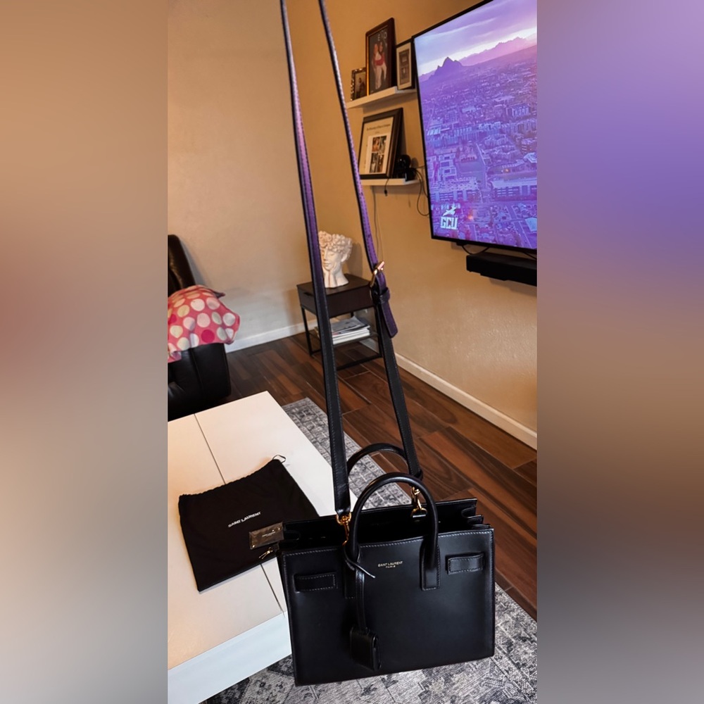 Saint Laurent Sac De Jour in Smooth Leather - Nano - Picture 2 of 12